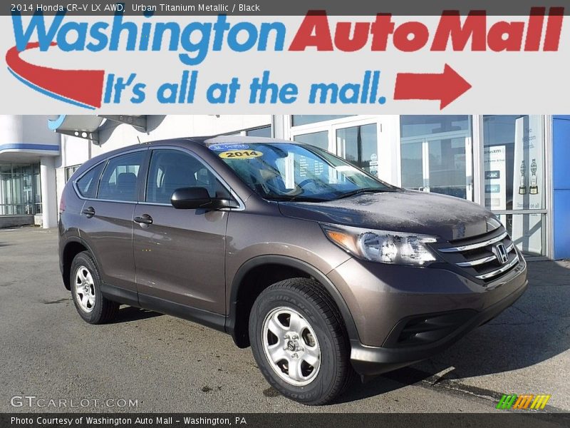 Urban Titanium Metallic / Black 2014 Honda CR-V LX AWD