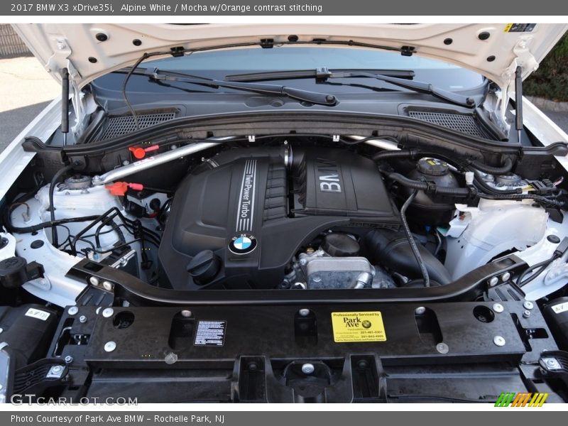  2017 X3 xDrive35i Engine - 3.0 Liter TwinPower Turbocharged DI DOHC 24-Valve VVT Inline 6 Cylinder
