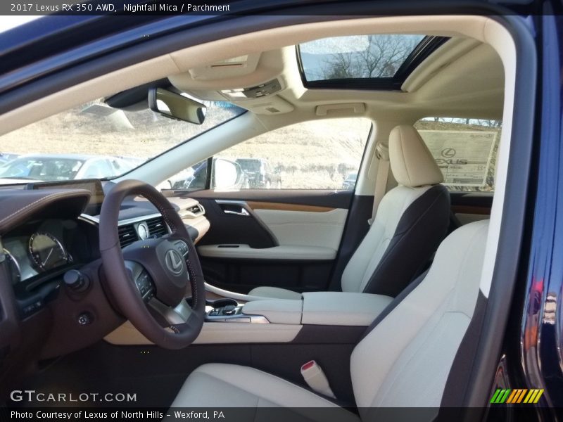 Front Seat of 2017 RX 350 AWD