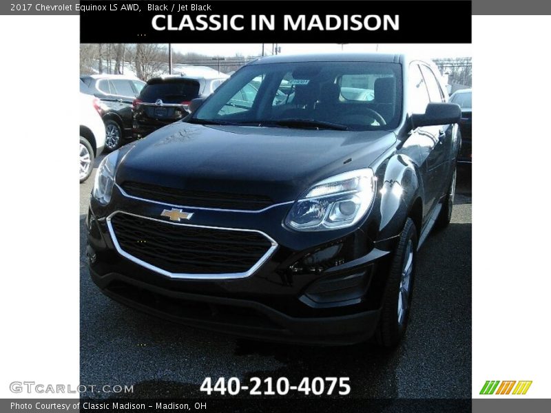 Black / Jet Black 2017 Chevrolet Equinox LS AWD