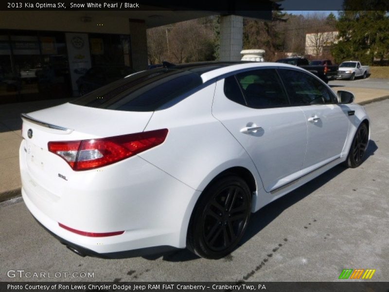 Snow White Pearl / Black 2013 Kia Optima SX