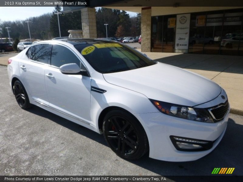 Snow White Pearl / Black 2013 Kia Optima SX