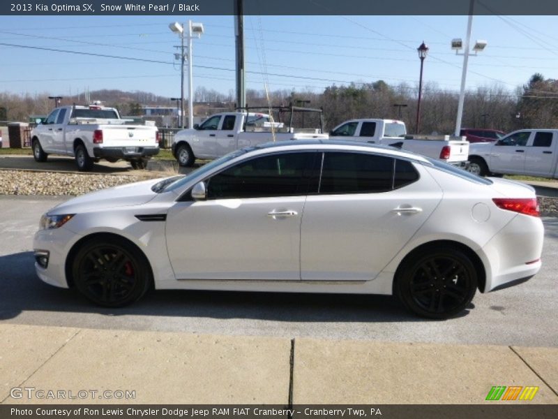 Snow White Pearl / Black 2013 Kia Optima SX