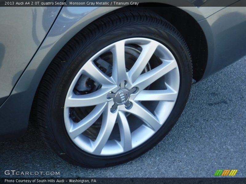 Monsoon Gray Metallic / Titanium Gray 2013 Audi A4 2.0T quattro Sedan