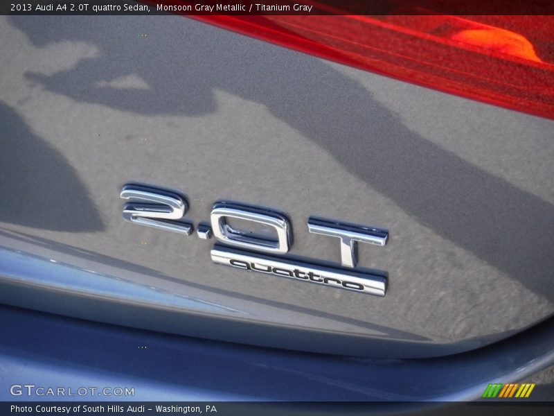 Monsoon Gray Metallic / Titanium Gray 2013 Audi A4 2.0T quattro Sedan