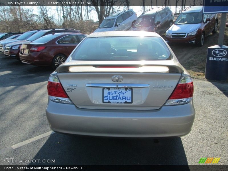 Desert Sand Mica / Taupe 2005 Toyota Camry XLE