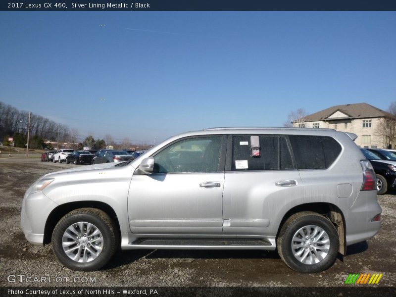 Silver Lining Metallic / Black 2017 Lexus GX 460