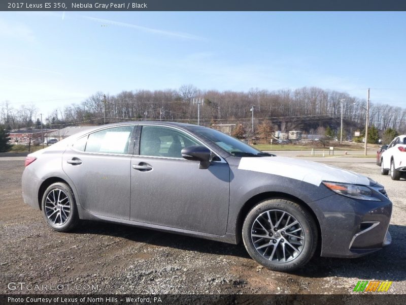 Nebula Gray Pearl / Black 2017 Lexus ES 350