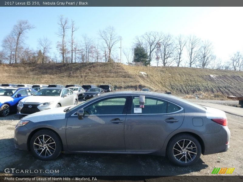 Nebula Gray Pearl / Black 2017 Lexus ES 350