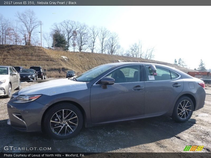 Nebula Gray Pearl / Black 2017 Lexus ES 350