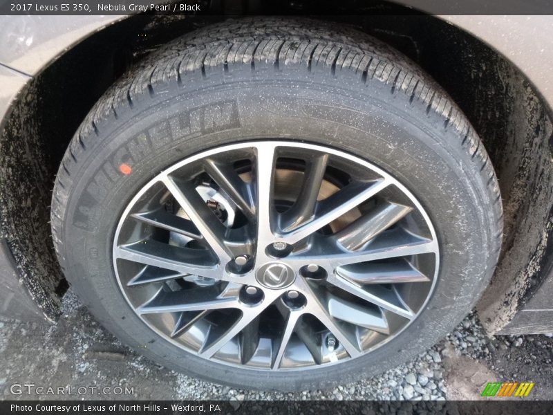 Nebula Gray Pearl / Black 2017 Lexus ES 350