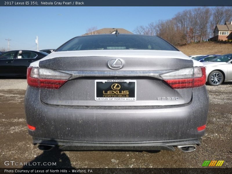 Nebula Gray Pearl / Black 2017 Lexus ES 350