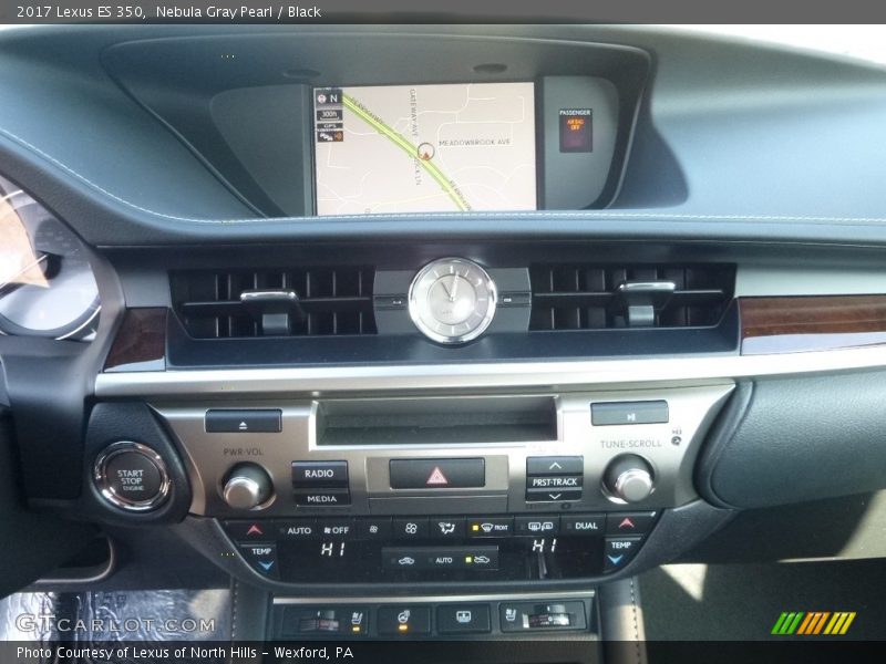 Nebula Gray Pearl / Black 2017 Lexus ES 350