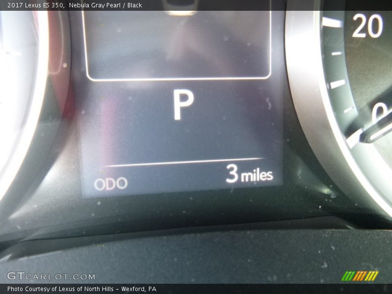 Nebula Gray Pearl / Black 2017 Lexus ES 350
