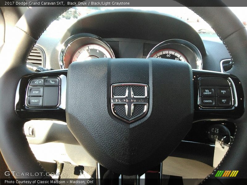 Black Onyx / Black/Light Graystone 2017 Dodge Grand Caravan SXT
