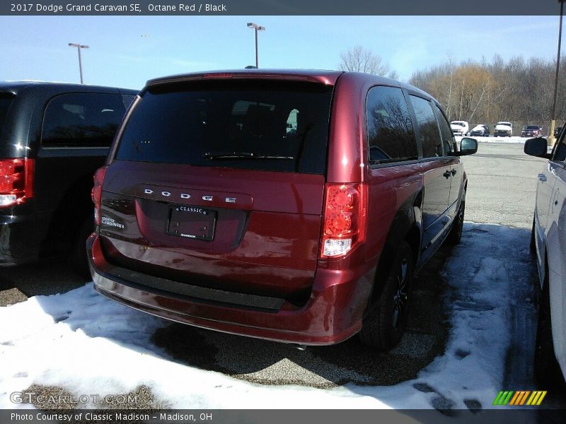 Octane Red / Black 2017 Dodge Grand Caravan SE