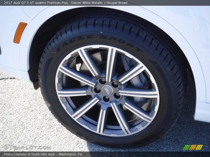 Glacier White Metallic / Nougat Brown 2017 Audi Q7 3.0T quattro Premium Plus