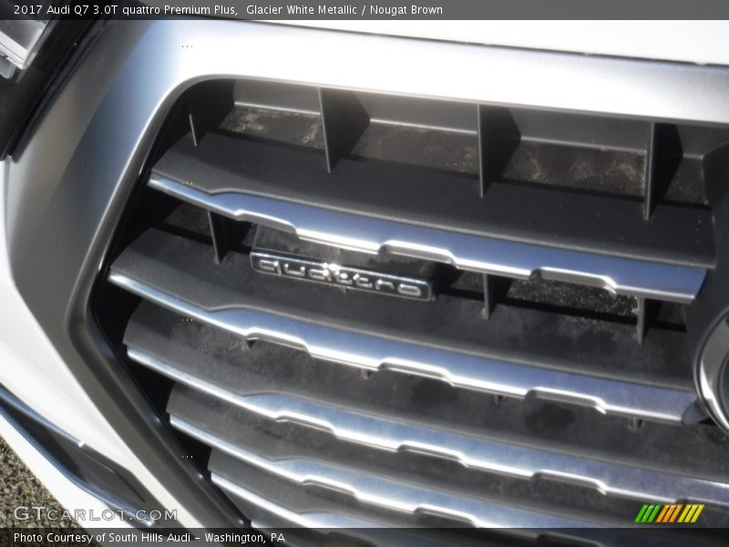 Glacier White Metallic / Nougat Brown 2017 Audi Q7 3.0T quattro Premium Plus