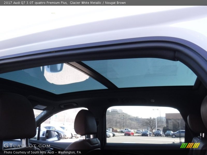 Glacier White Metallic / Nougat Brown 2017 Audi Q7 3.0T quattro Premium Plus