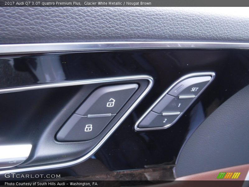 Glacier White Metallic / Nougat Brown 2017 Audi Q7 3.0T quattro Premium Plus