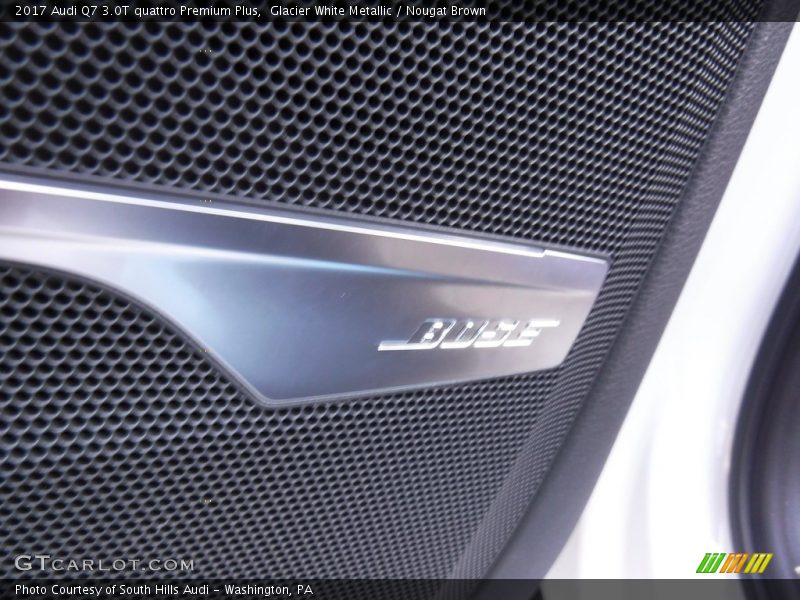 Glacier White Metallic / Nougat Brown 2017 Audi Q7 3.0T quattro Premium Plus