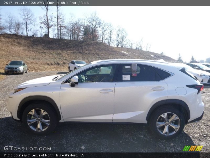 Eminent White Pearl / Black 2017 Lexus NX 200t AWD