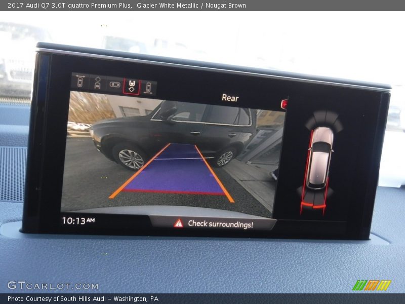 Glacier White Metallic / Nougat Brown 2017 Audi Q7 3.0T quattro Premium Plus