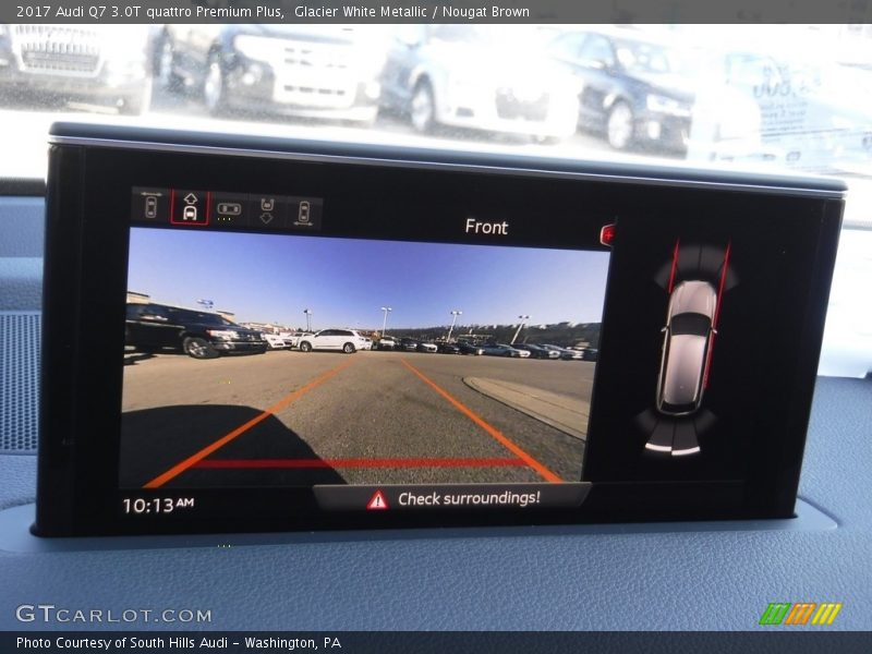 Glacier White Metallic / Nougat Brown 2017 Audi Q7 3.0T quattro Premium Plus