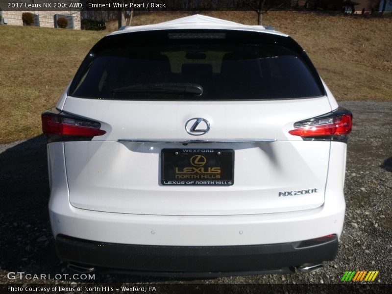 Eminent White Pearl / Black 2017 Lexus NX 200t AWD