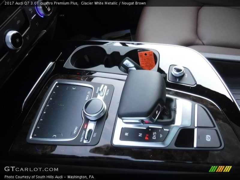 Glacier White Metallic / Nougat Brown 2017 Audi Q7 3.0T quattro Premium Plus