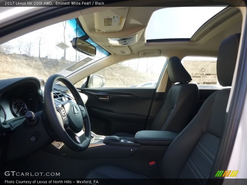 Eminent White Pearl / Black 2017 Lexus NX 200t AWD
