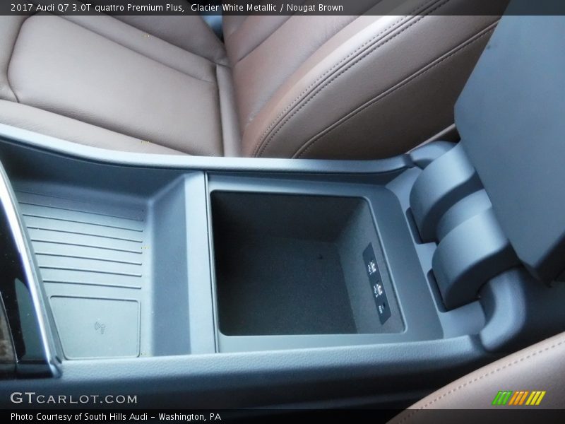 Glacier White Metallic / Nougat Brown 2017 Audi Q7 3.0T quattro Premium Plus