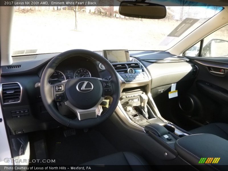 Eminent White Pearl / Black 2017 Lexus NX 200t AWD