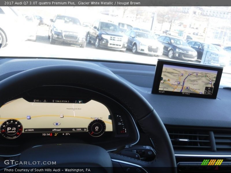 Glacier White Metallic / Nougat Brown 2017 Audi Q7 3.0T quattro Premium Plus