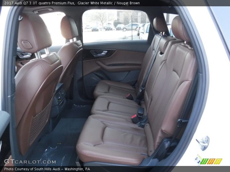 Glacier White Metallic / Nougat Brown 2017 Audi Q7 3.0T quattro Premium Plus