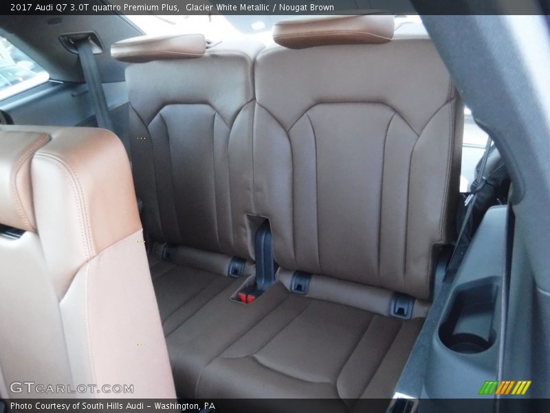 Glacier White Metallic / Nougat Brown 2017 Audi Q7 3.0T quattro Premium Plus
