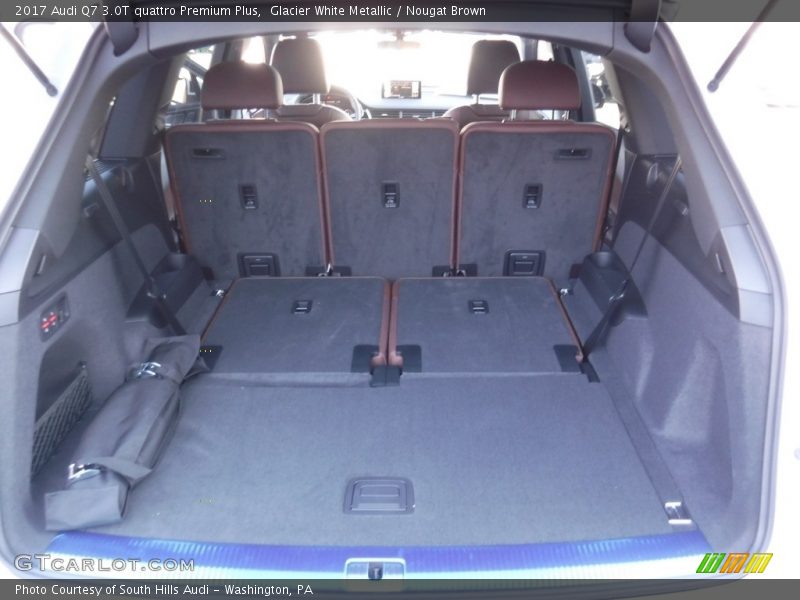 Glacier White Metallic / Nougat Brown 2017 Audi Q7 3.0T quattro Premium Plus