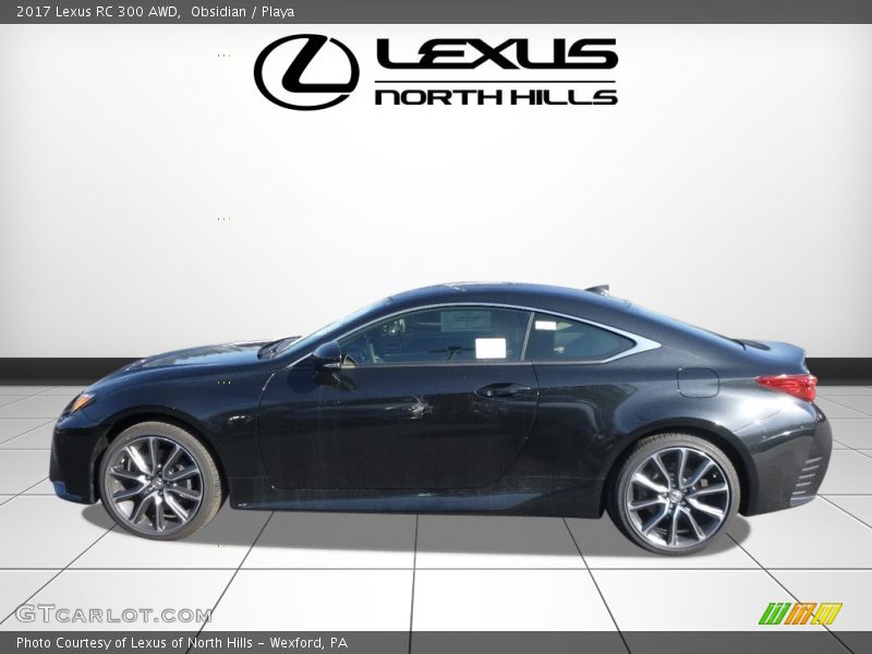 Obsidian / Playa 2017 Lexus RC 300 AWD