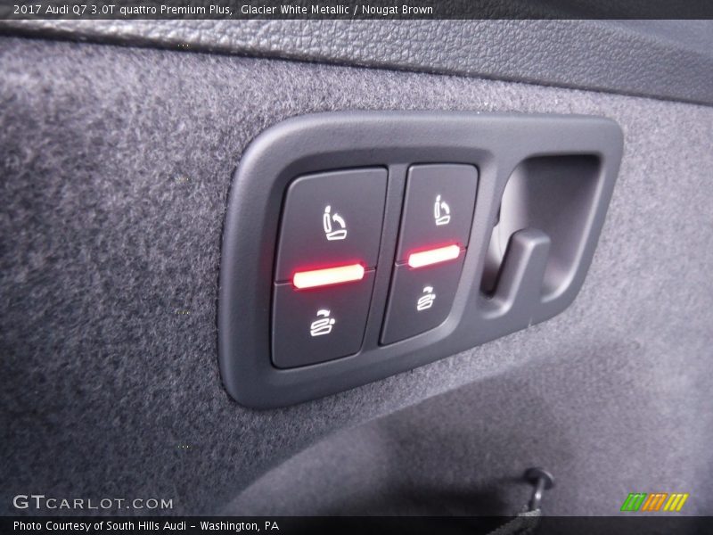 Glacier White Metallic / Nougat Brown 2017 Audi Q7 3.0T quattro Premium Plus