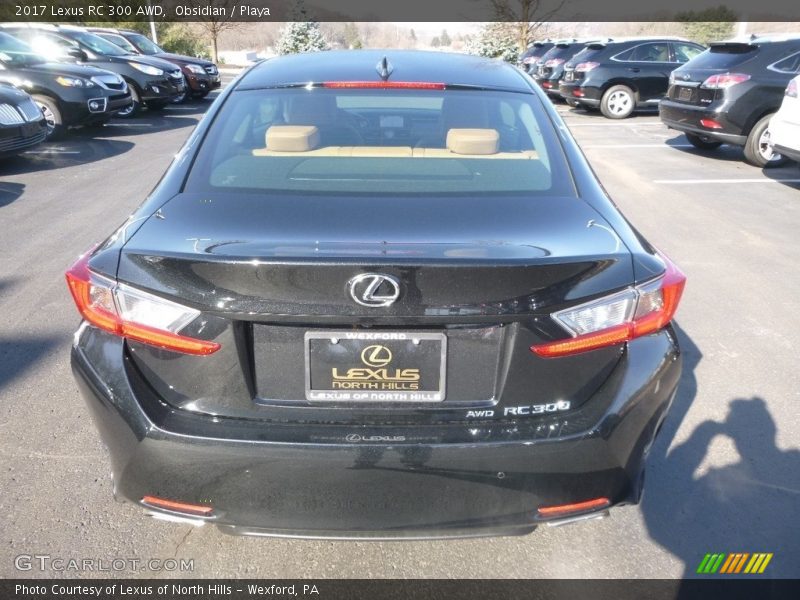 Obsidian / Playa 2017 Lexus RC 300 AWD