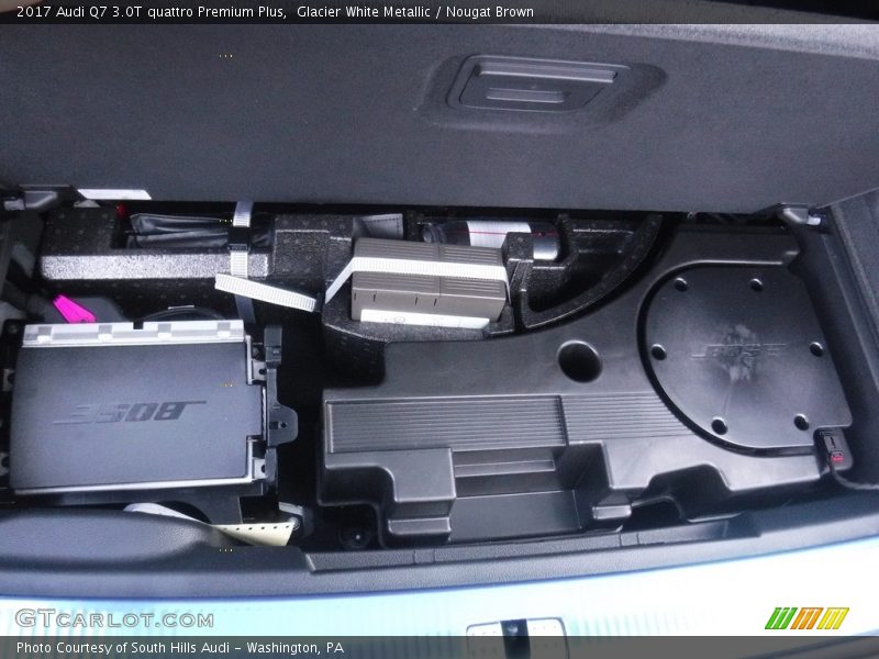 Glacier White Metallic / Nougat Brown 2017 Audi Q7 3.0T quattro Premium Plus