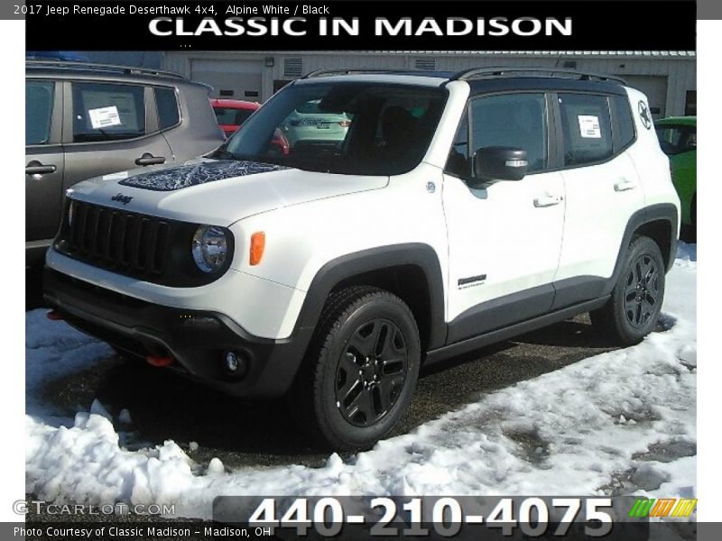 Alpine White / Black 2017 Jeep Renegade Deserthawk 4x4