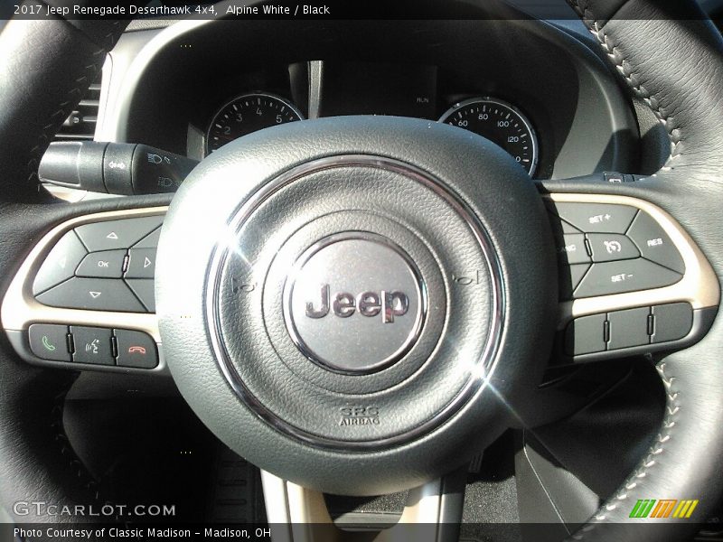 Alpine White / Black 2017 Jeep Renegade Deserthawk 4x4