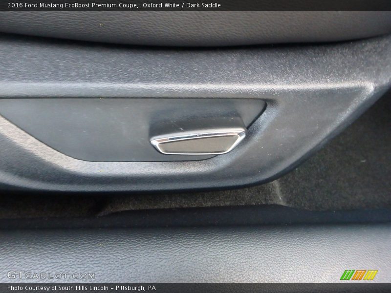 Oxford White / Dark Saddle 2016 Ford Mustang EcoBoost Premium Coupe