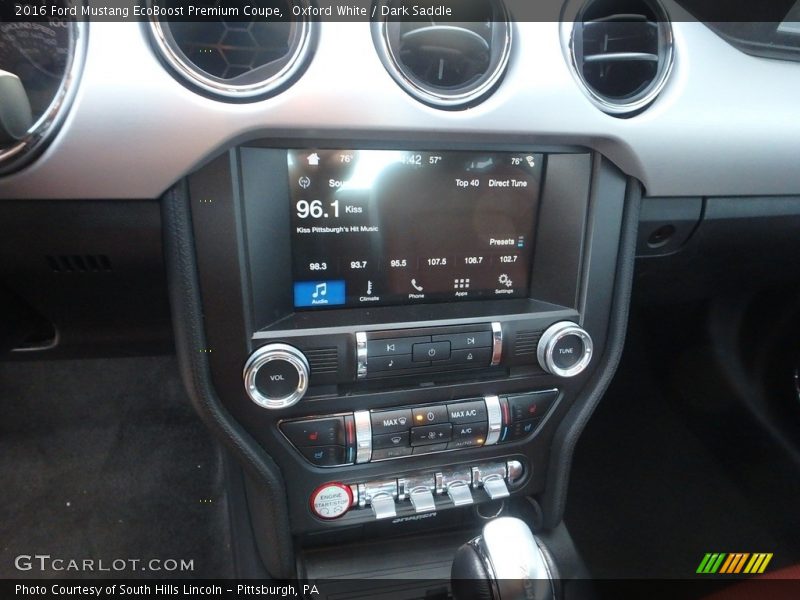 Controls of 2016 Mustang EcoBoost Premium Coupe