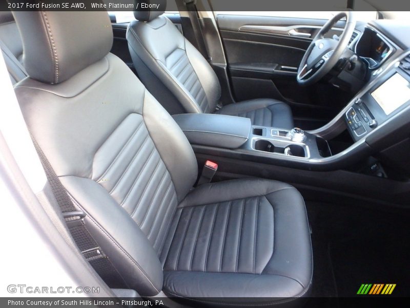 White Platinum / Ebony 2017 Ford Fusion SE AWD