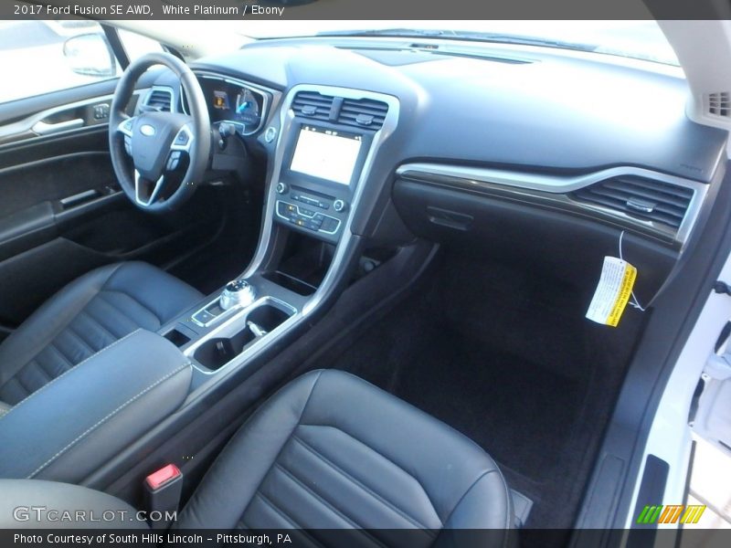 White Platinum / Ebony 2017 Ford Fusion SE AWD
