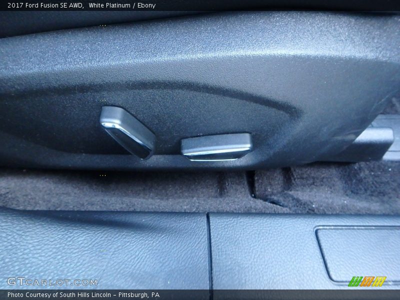 White Platinum / Ebony 2017 Ford Fusion SE AWD