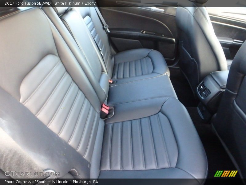 White Platinum / Ebony 2017 Ford Fusion SE AWD