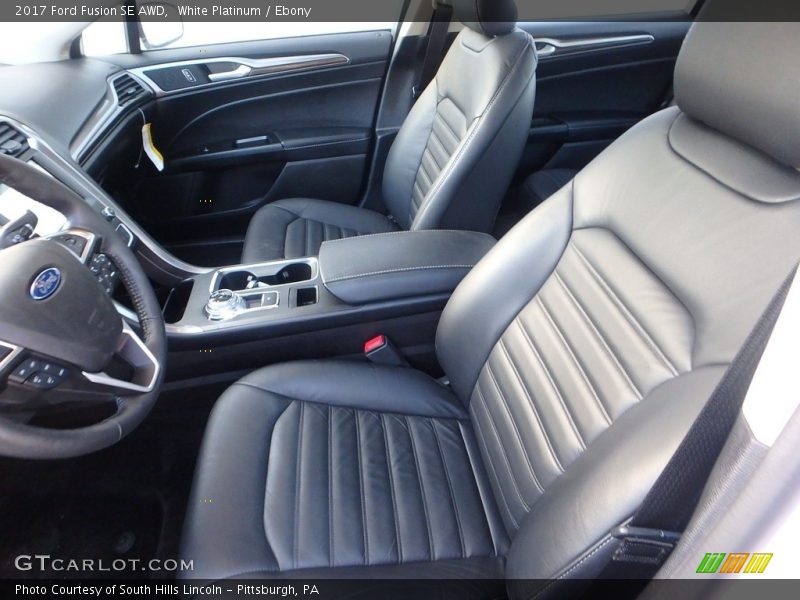 White Platinum / Ebony 2017 Ford Fusion SE AWD
